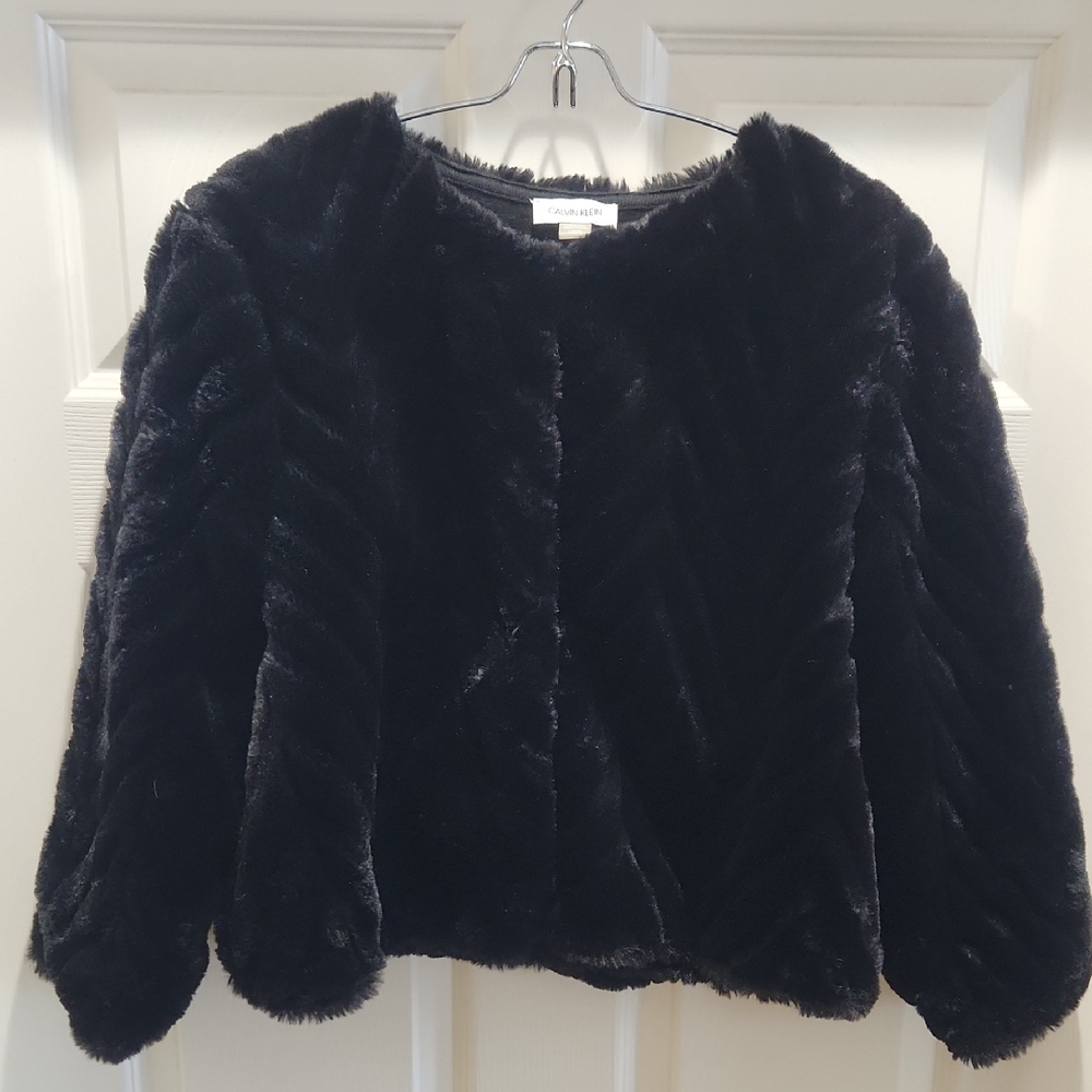 Calvin Klein Black Teddy Jacket
